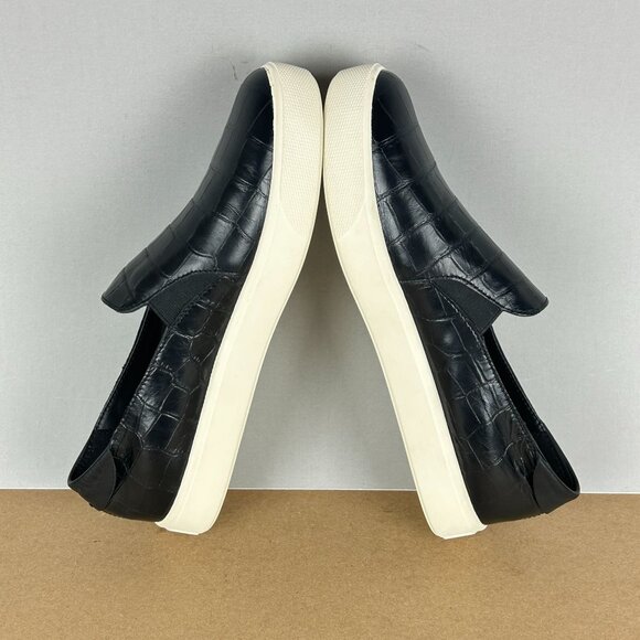 Cole Haan Grandpro Spectator Leather Loafers Womens 8 Black Croc Embossed - Picture 6 of 10